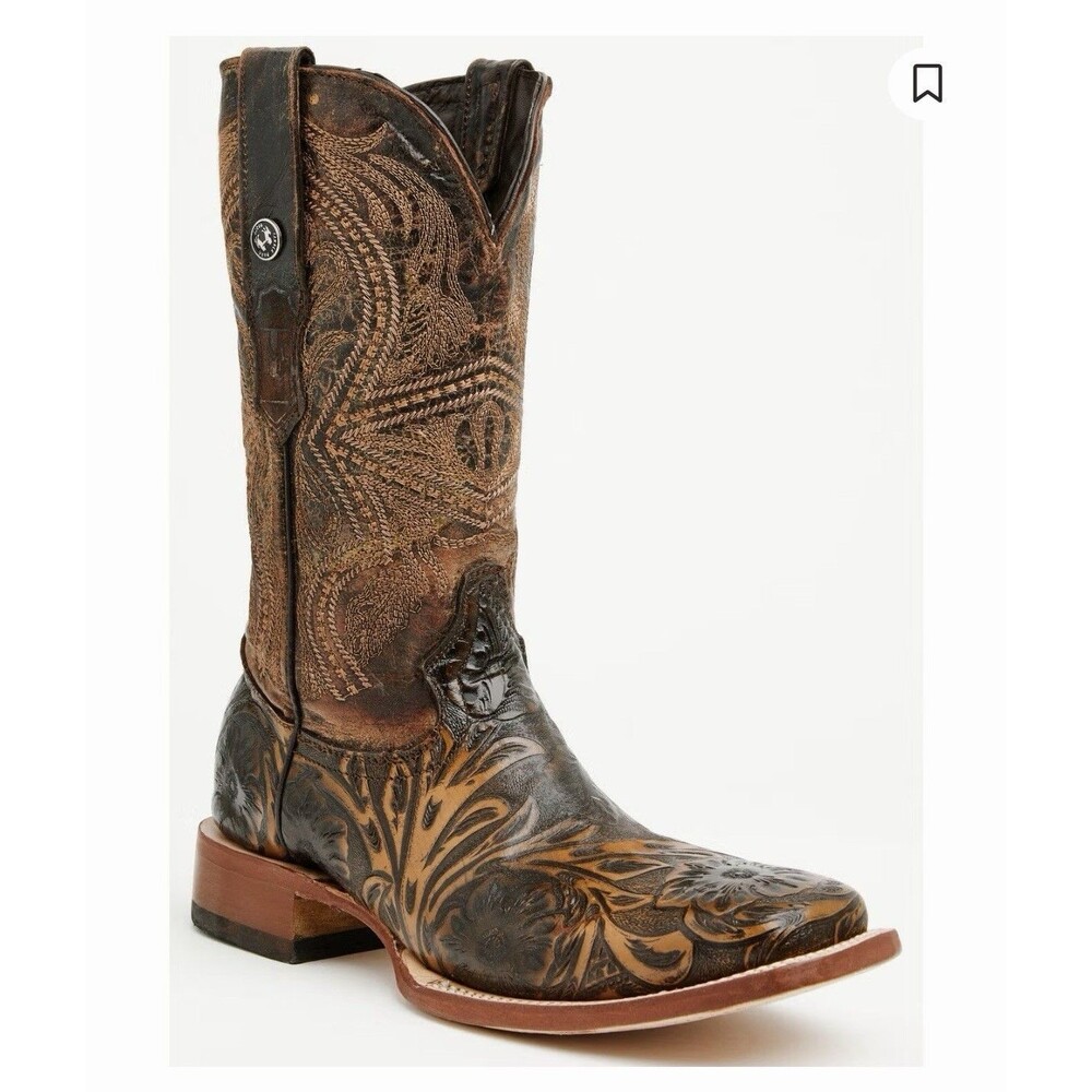 EUC Tanner Mark Men’s Hand Tooled Western Boot TM205566 Size 12 Cowboy